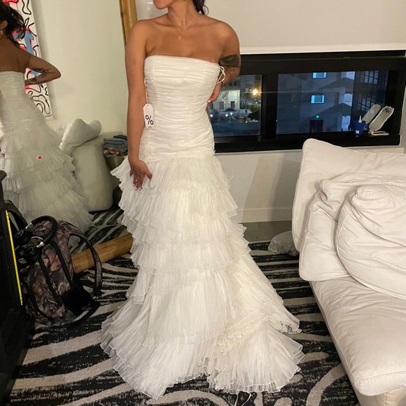 NWT ROSA CLARA WEDDING GOWN UNALTERED SAMPLE - Picture 3 of 16